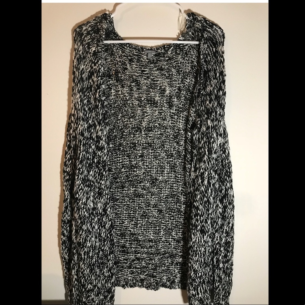 New condition black and white sweater soft